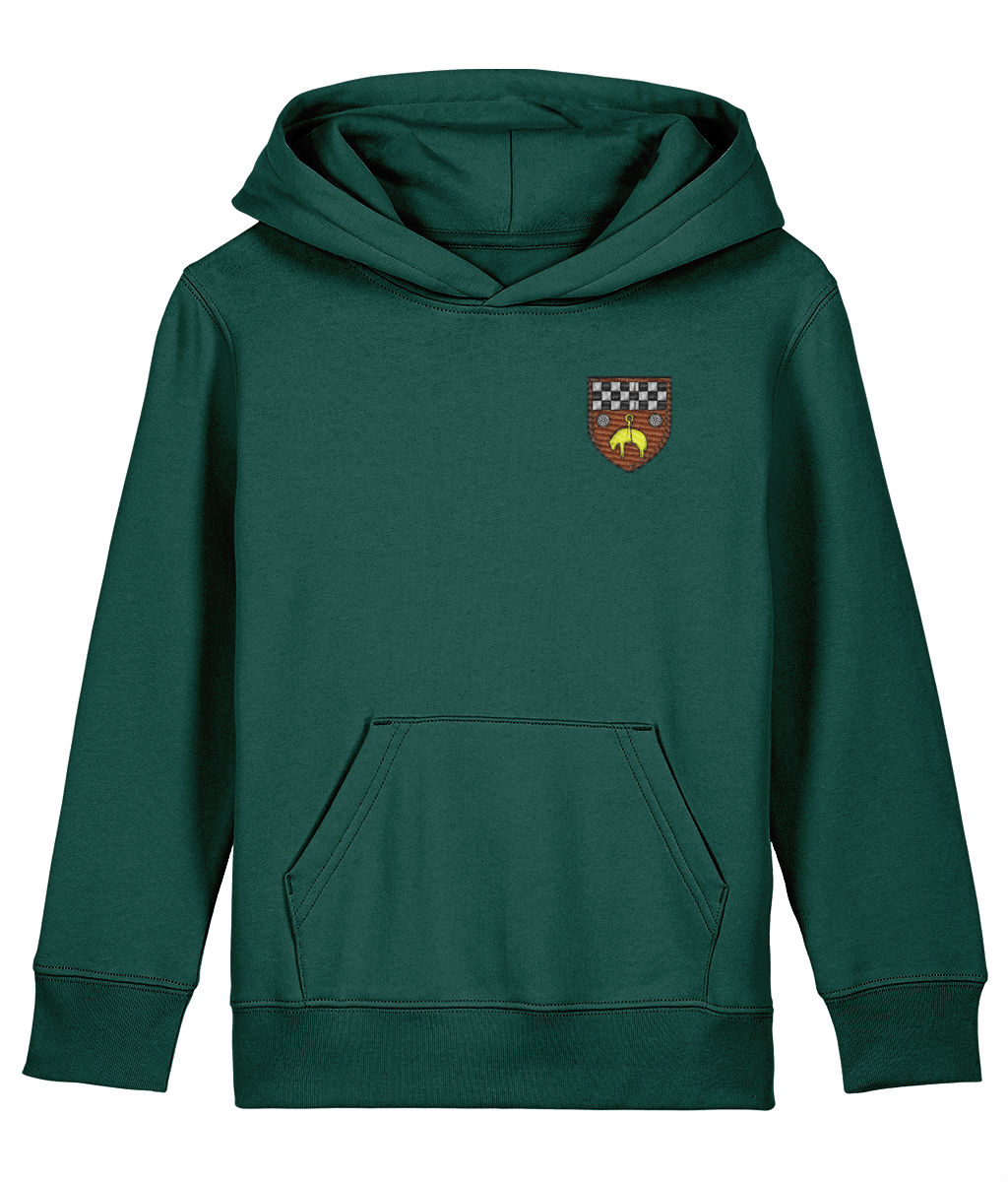 Skipton RFC Minis & Juniors Organic Kids Hoodie with club crest on the left chest