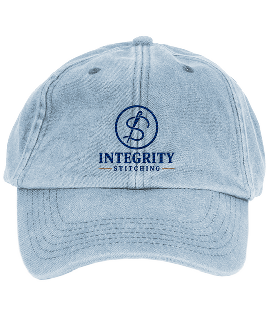 The Signature embroidered vintage low profile cap colour option