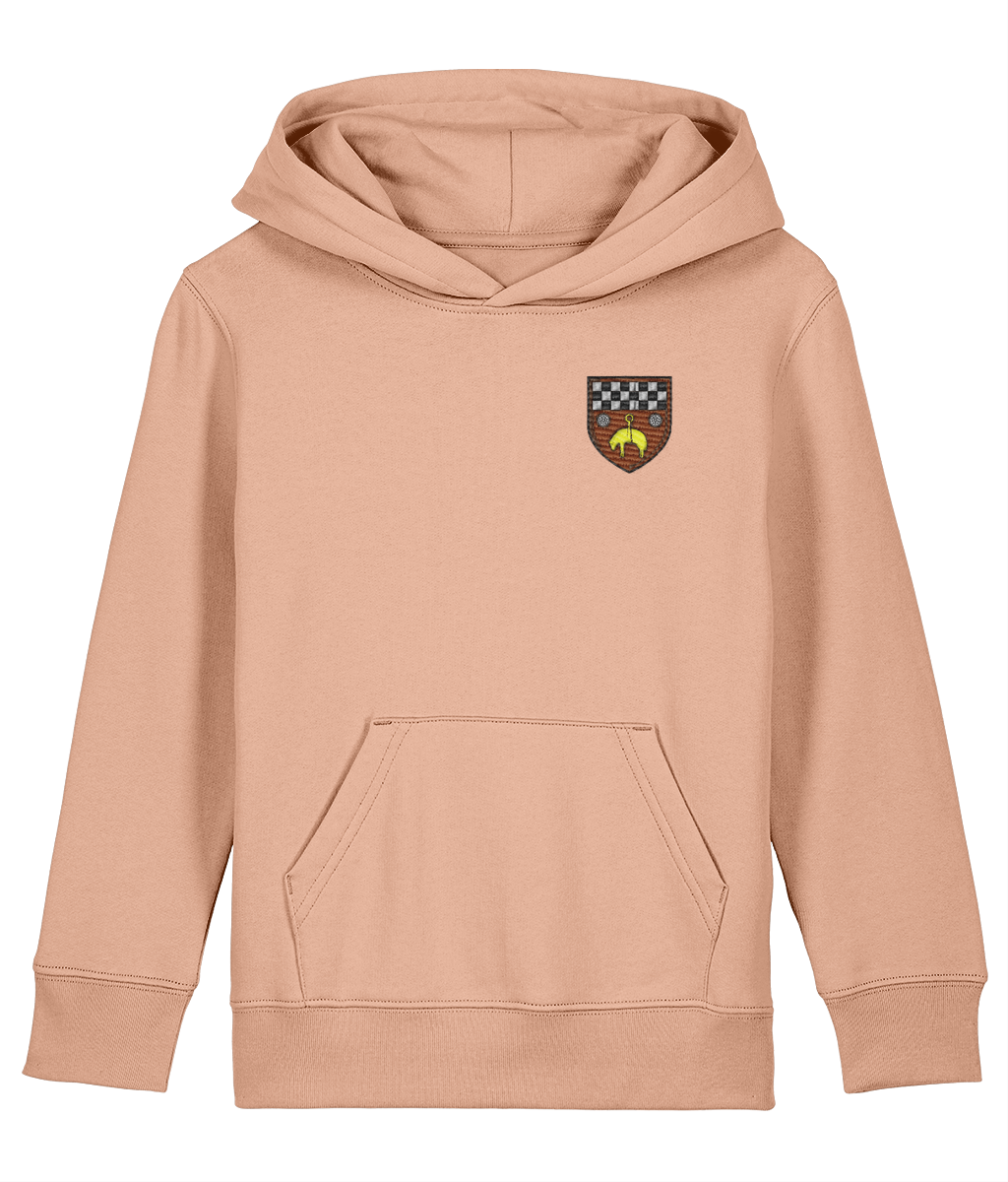 Skipton RFC Minis & Juniors Organic Kids Hoodie with club crest on the left chest