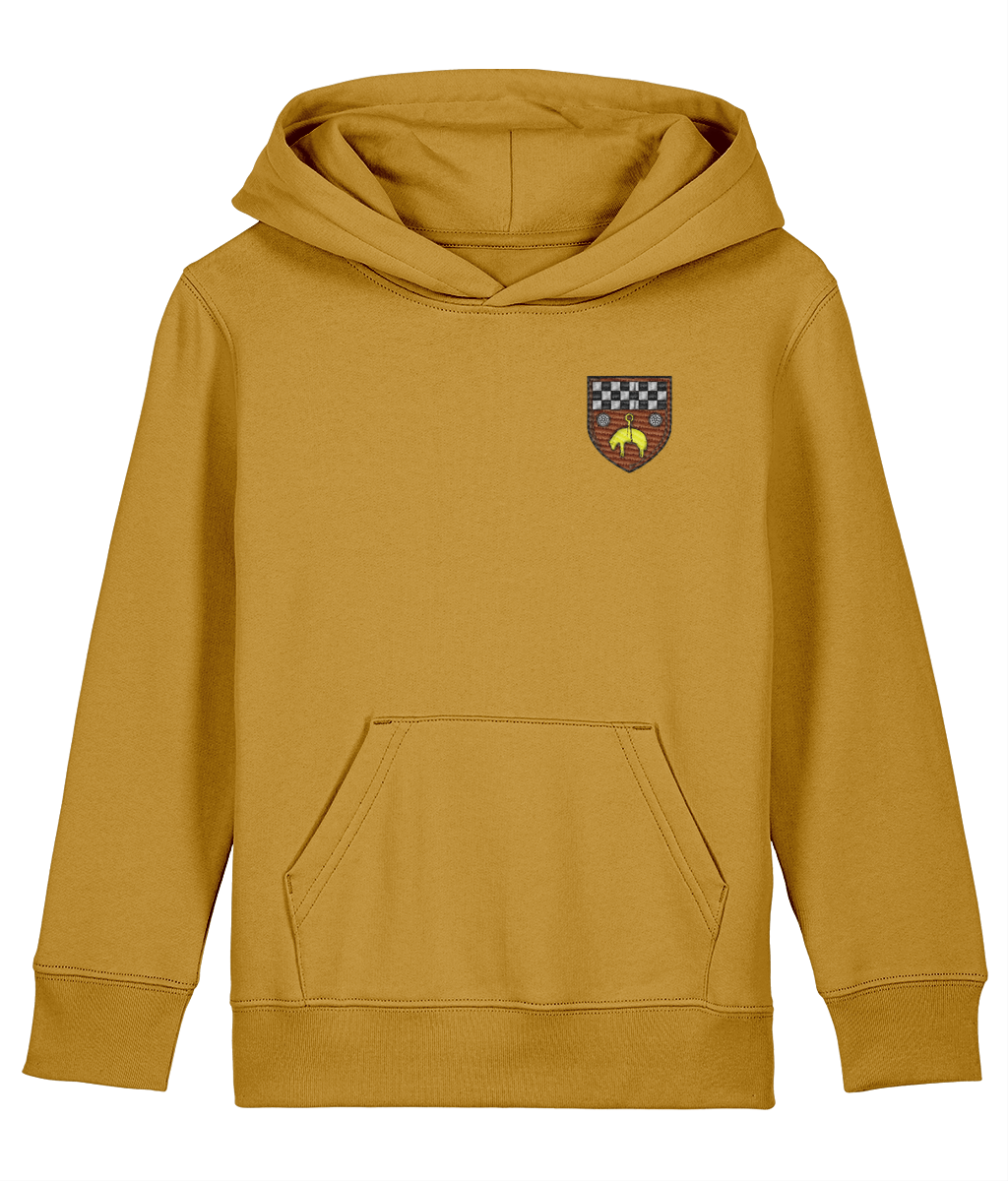 Skipton RFC Minis & Juniors Organic Kids Hoodie with club crest on the left chest