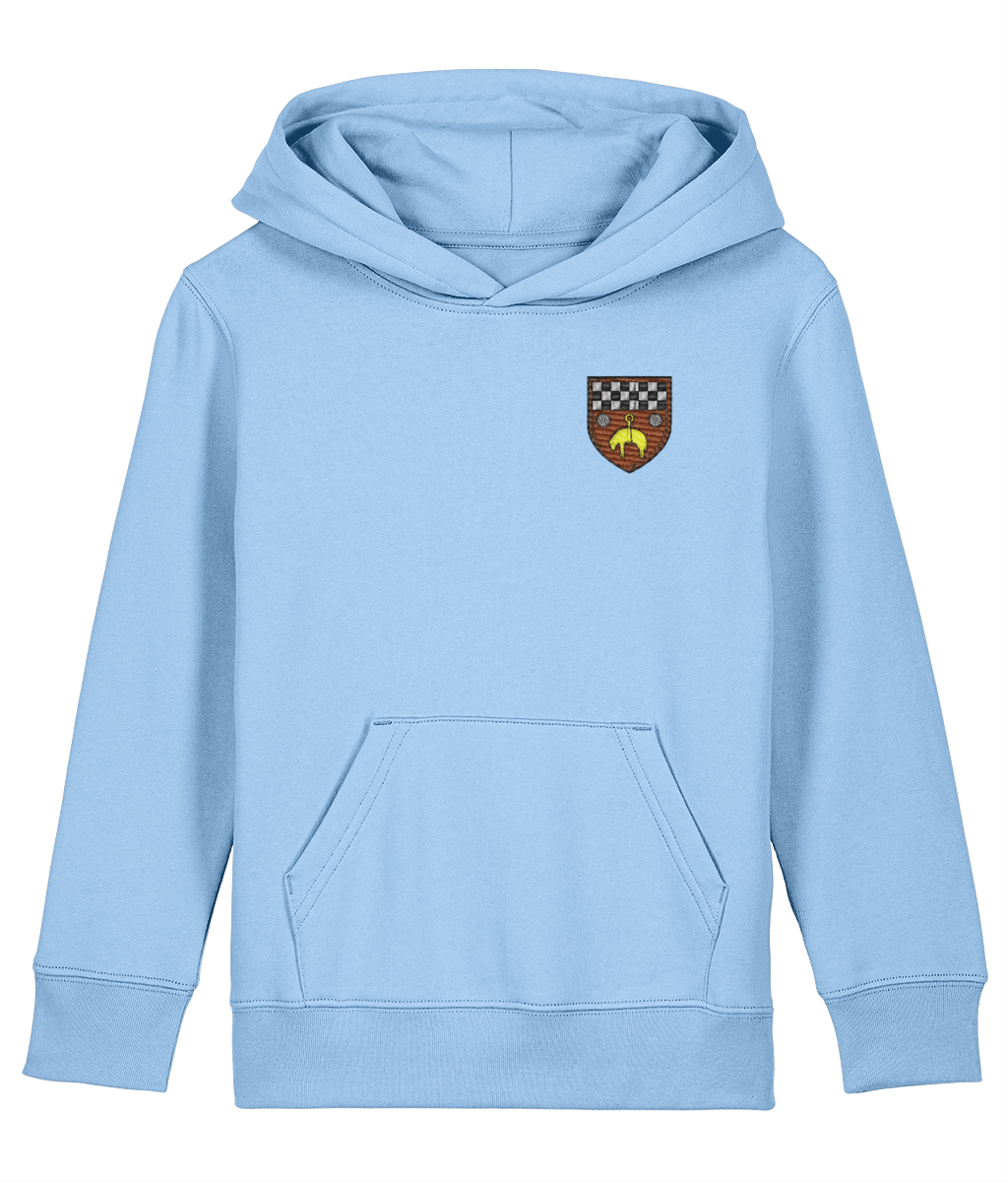 Skipton RFC Minis & Juniors Organic Kids Hoodie with club crest on the left chest