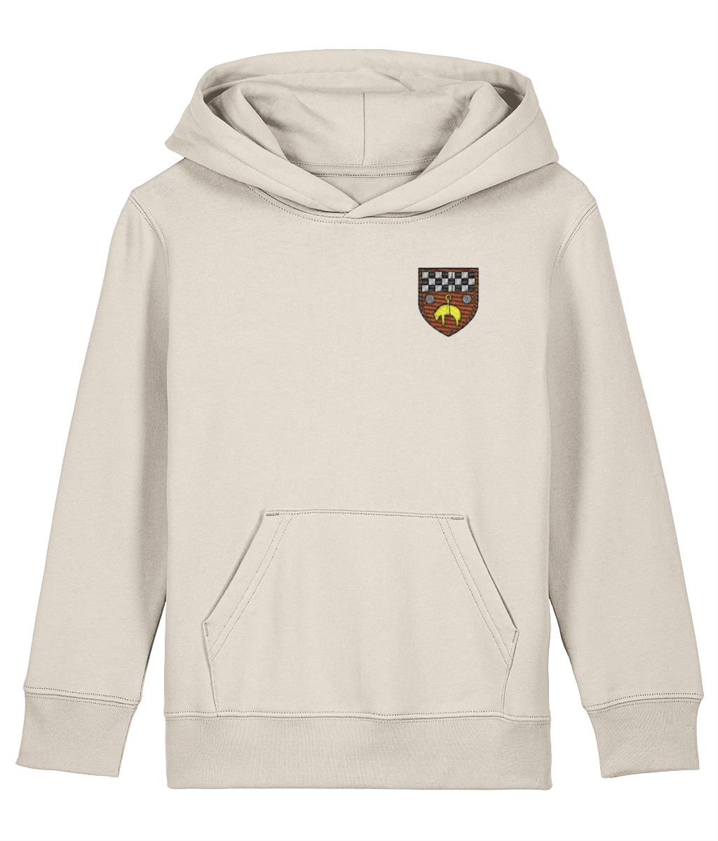 Skipton RFC Minis & Juniors Organic Kids Hoodie with club crest on the left chest