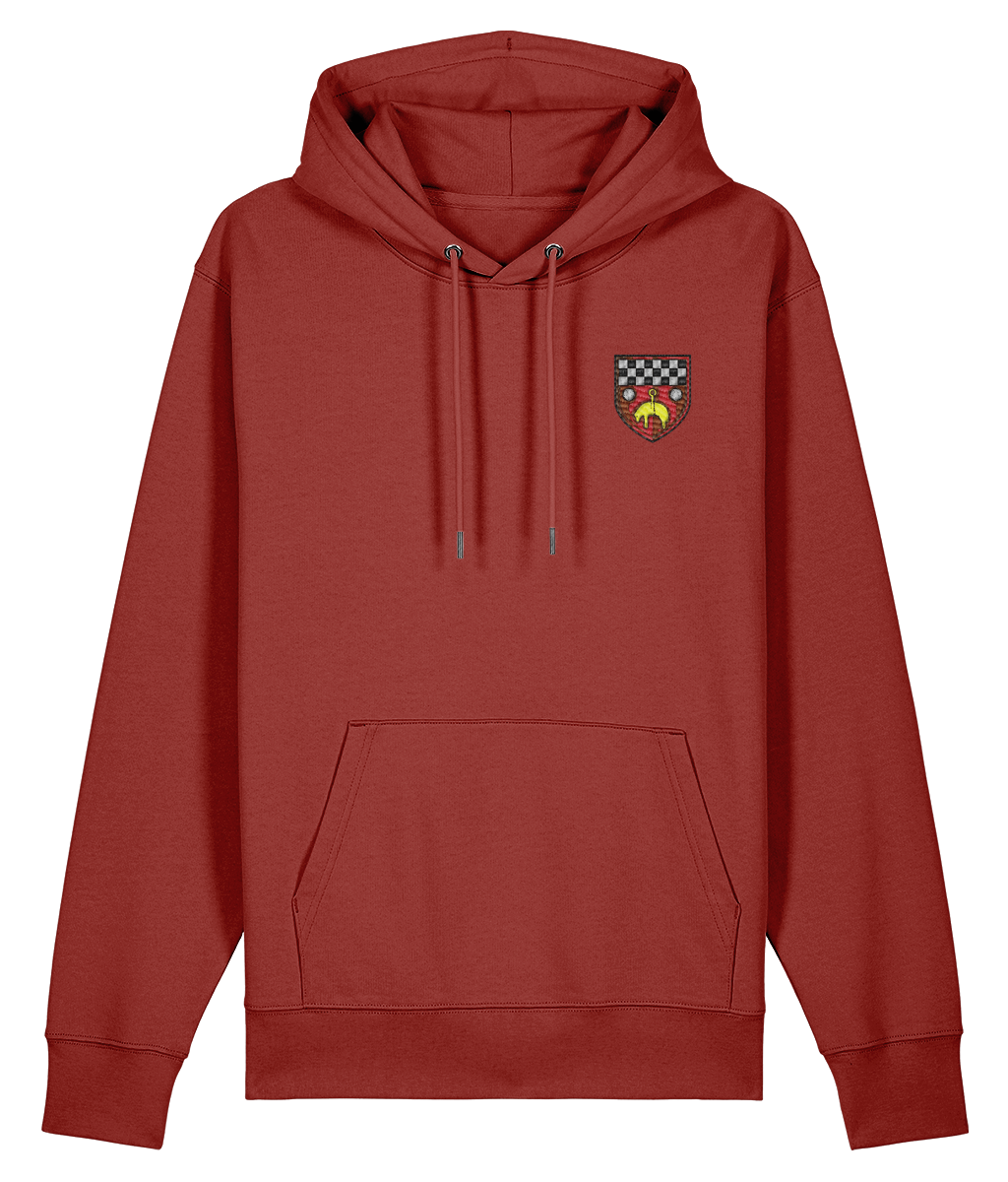 Skipton RFC Minis & Juniors Organic Adult Hoodie with club crest on the left chest