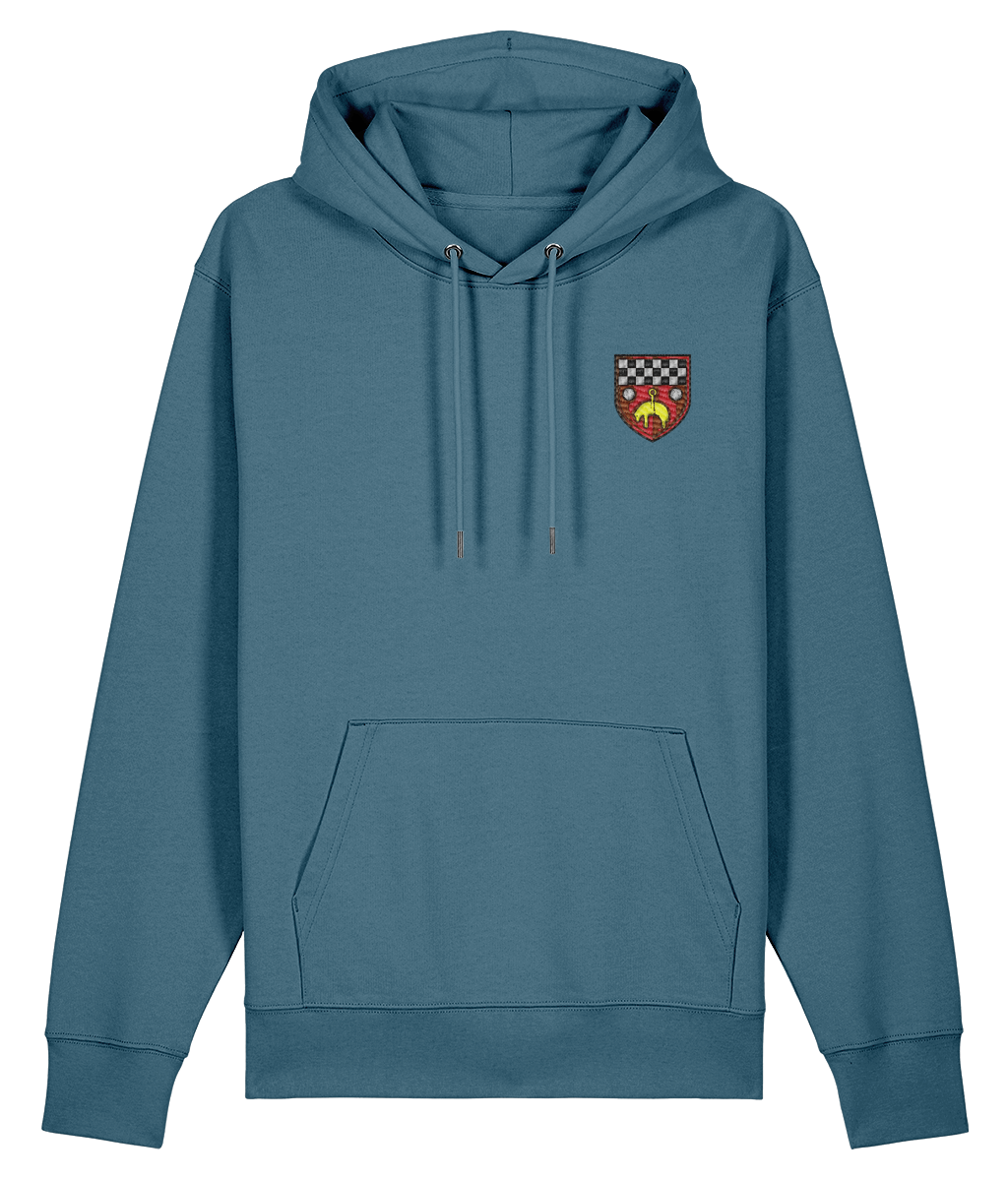 Skipton RFC Minis & Juniors Organic Adult Hoodie with club crest on the left chest