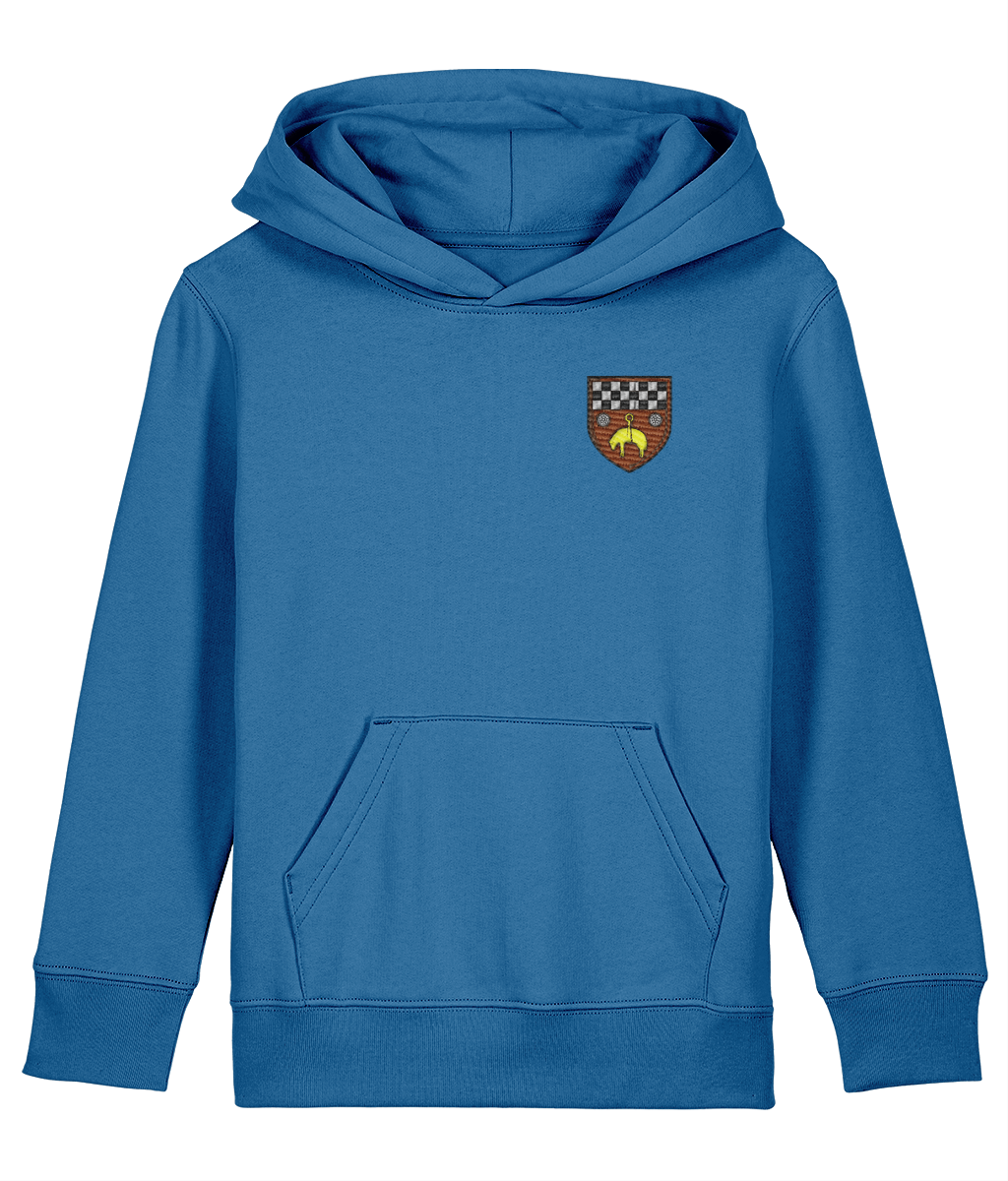 Skipton RFC Minis & Juniors Organic Kids Hoodie with club crest on the left chest