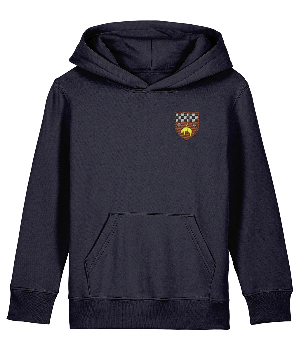 Skipton RFC Minis & Juniors Organic Kids Hoodie with club crest on the left chest