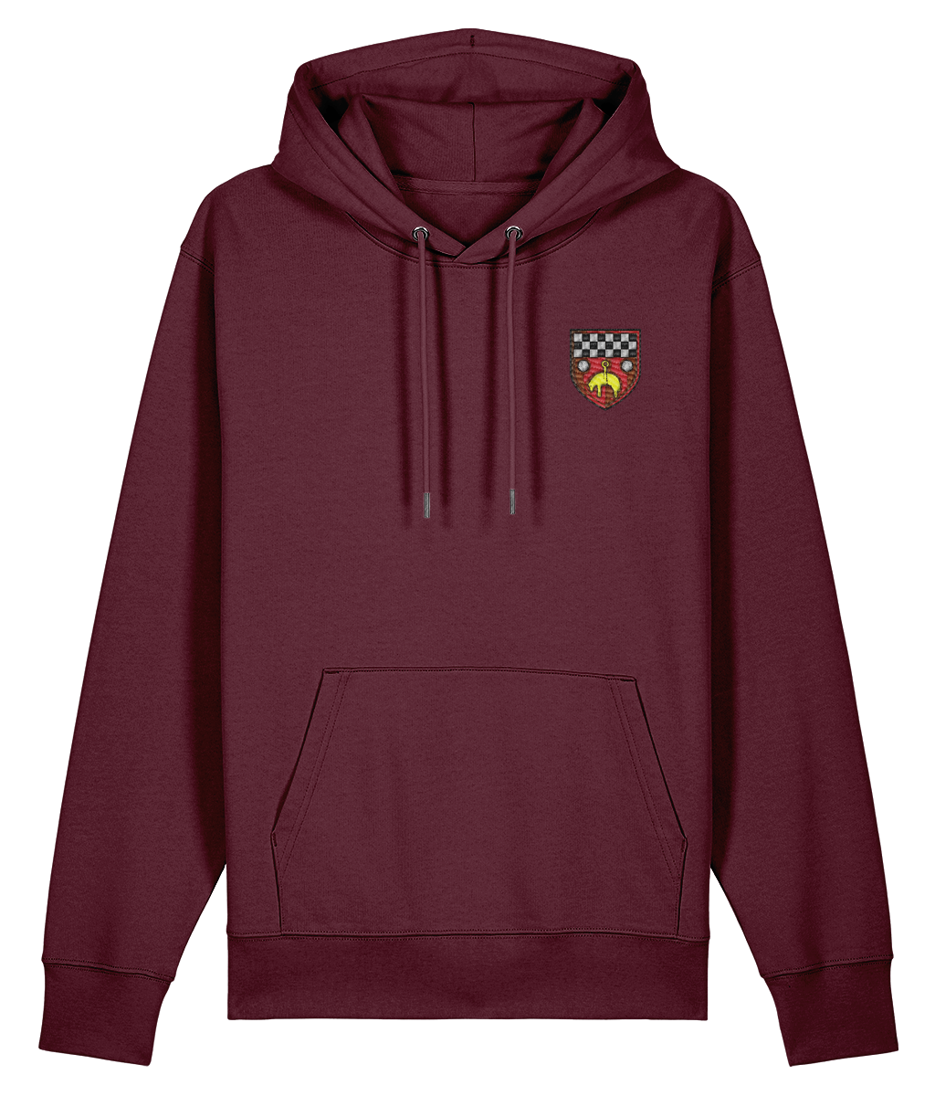 Skipton RFC Minis & Juniors Organic Adult Hoodie with club crest on the left chest
