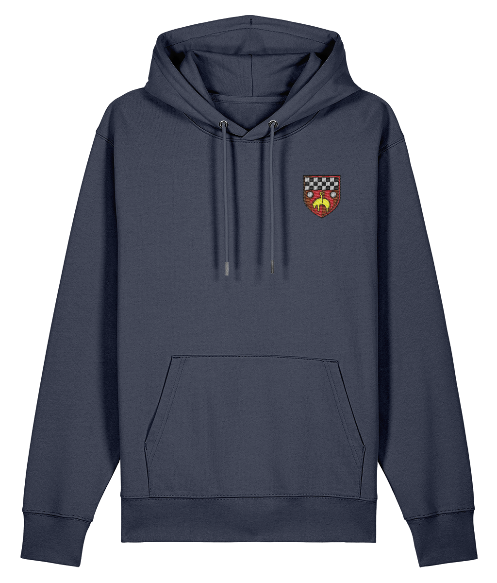 Skipton RFC Minis & Juniors Organic Adult Hoodie with club crest on the left chest