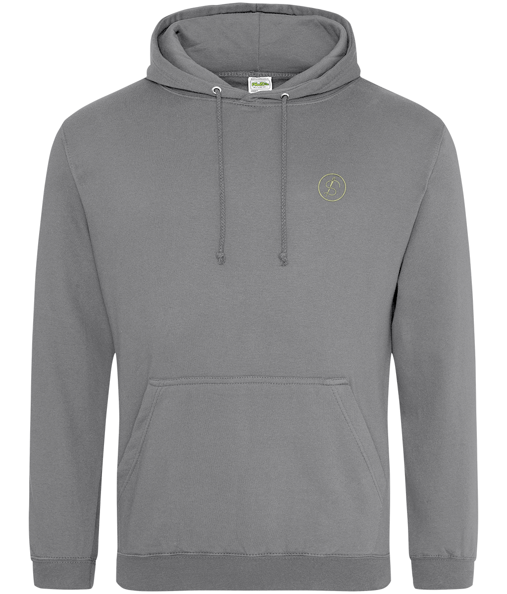 Compasses Tools of Integrity hoodie front view on an AWDIS College Hoodie colour option