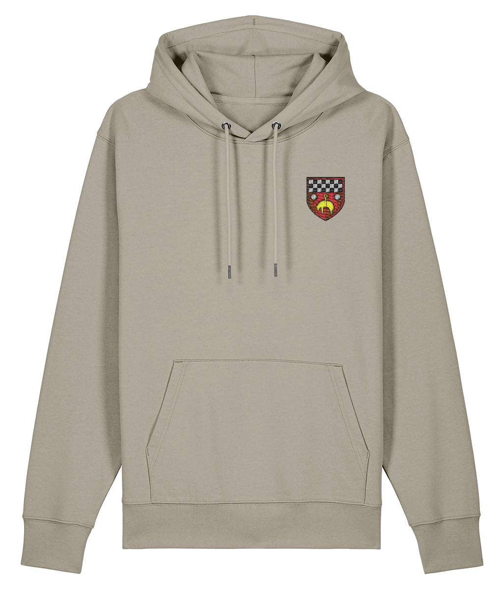 Skipton RFC Minis & Juniors Organic Adult Hoodie with club crest on the left chest