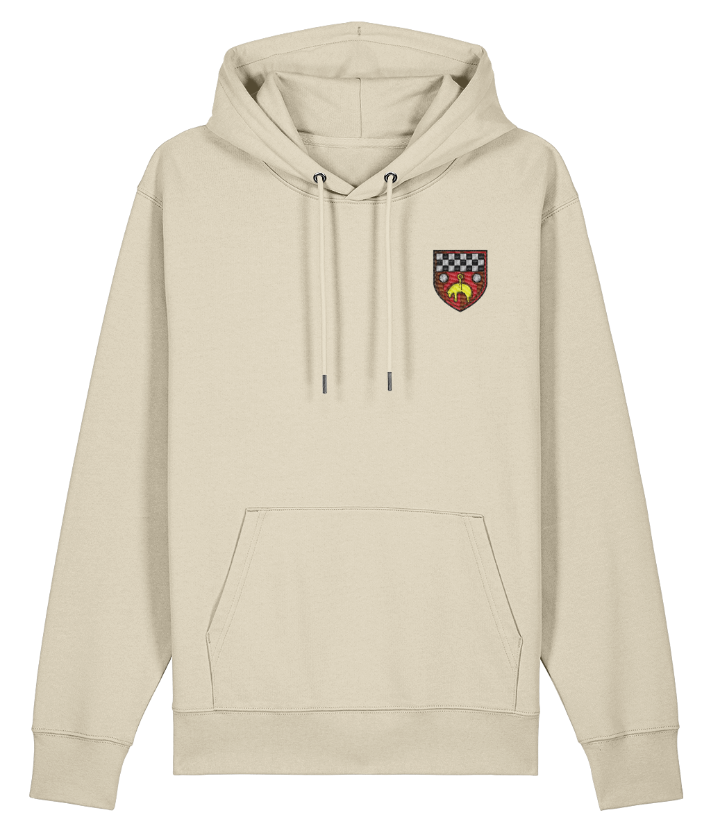Skipton RFC Minis & Juniors Organic Adult Hoodie with club crest on the left chest
