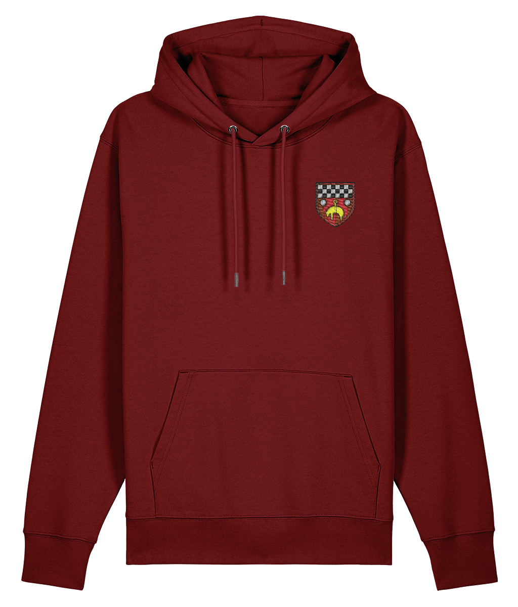 Skipton RFC Minis & Juniors Organic Adult Hoodie with club crest on the left chest
