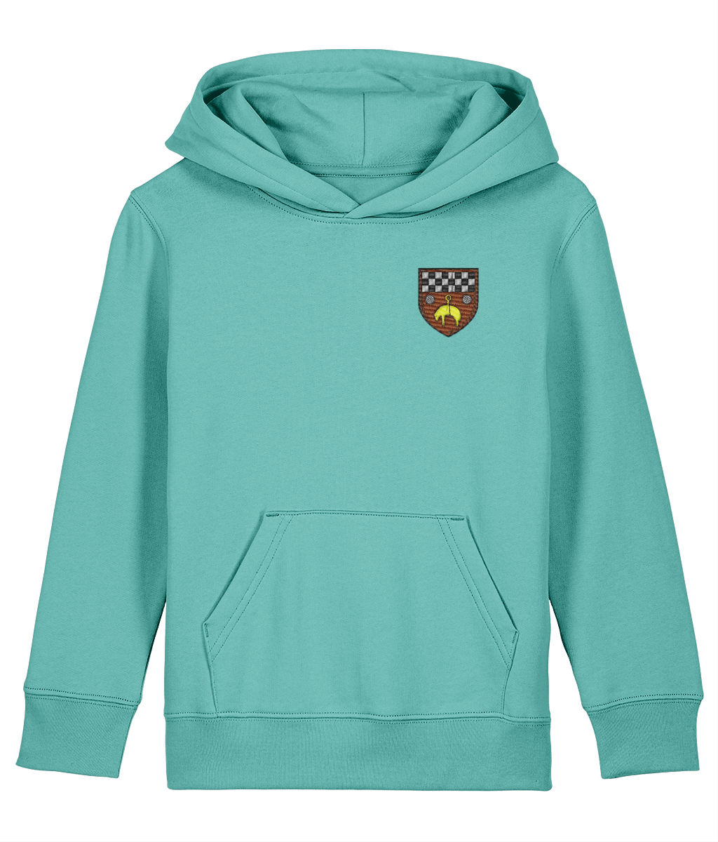 Skipton RFC Minis & Juniors Organic Kids Hoodie with club crest on the left chest