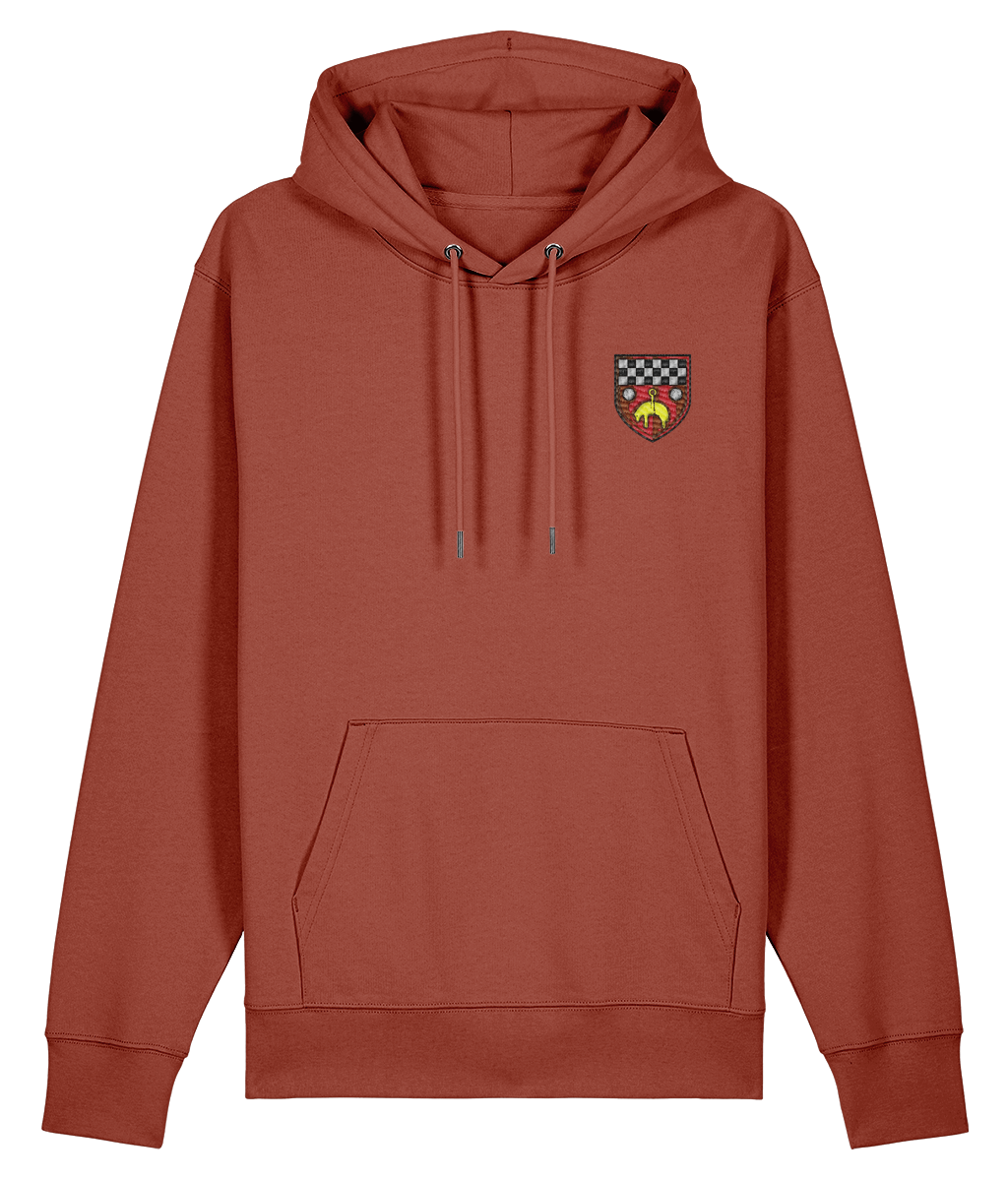 Skipton RFC Minis & Juniors Organic Adult Hoodie with club crest on the left chest