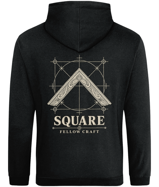 Square Tools of Integrity hoodie back design featuring the Square