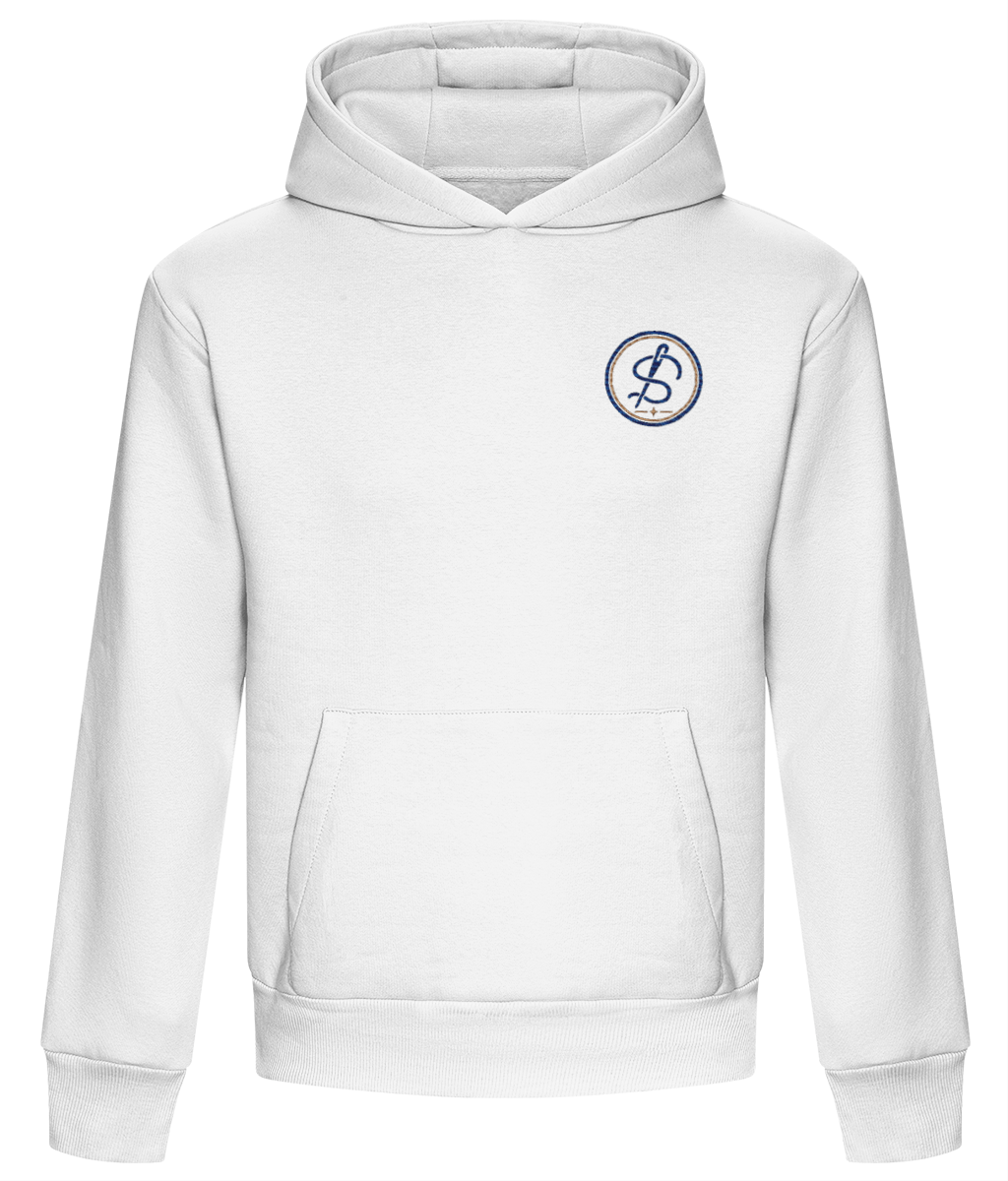 Integrity Mark embroidered heavyweight boxy hoodie colour option