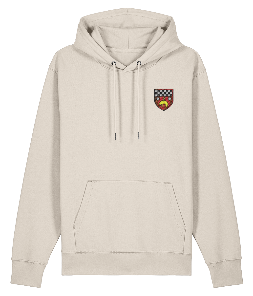 Skipton RFC Minis & Juniors Organic Adult Hoodie with club crest on the left chest