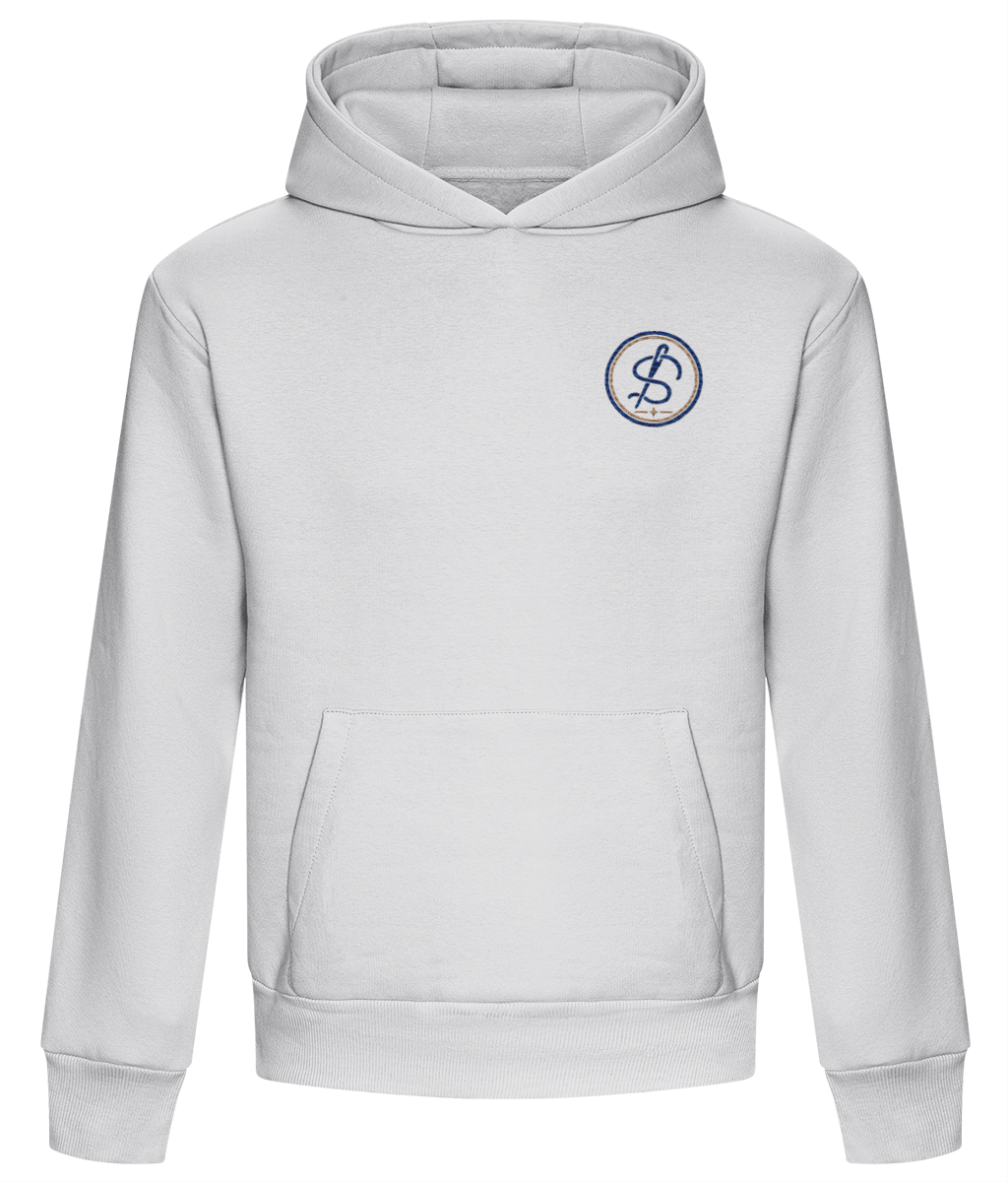 Integrity Mark embroidered heavyweight boxy hoodie colour option