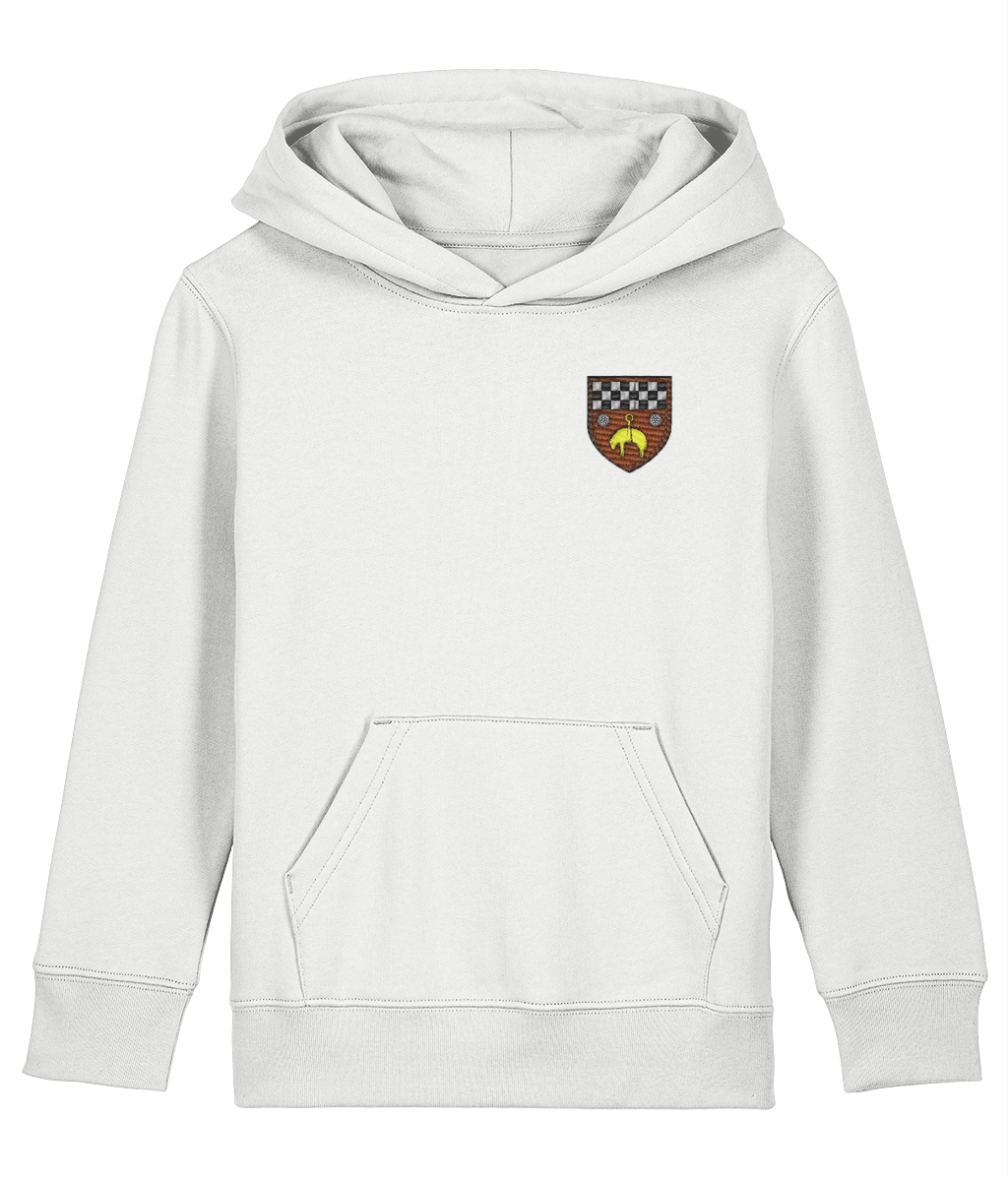 Skipton RFC Minis & Juniors Organic Kids Hoodie with club crest on the left chest